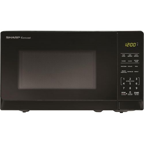  [아마존베스트]Sharp Microwaves ZSMC0710BB Sharp 700W Countertop Microwave Oven, 0.7 Cubic Foot, Black