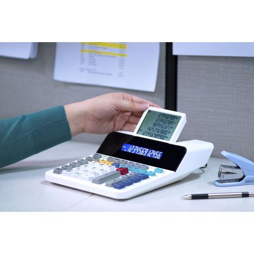  [아마존베스트]Sharp EL-1901 Paperless Printing Calculator with Check and Correct, 12-Digit LCD Primary Display, Functions the Same as a Printing Calculator/Adding Machine with Scrolling LCD Disp