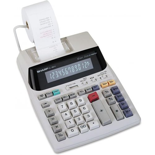  [아마존베스트]Sharp EL1801V EL-1801V Two-Color Printing Calculator Black/Red Print 2.1 Lines/Sec