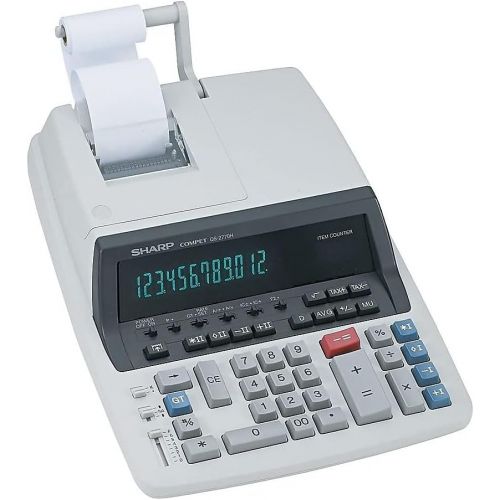  [아마존베스트]Sharp QS2770H QS-2770H Two-Color Ribbon Printing Calculator Black/Red Print 4.8 Lines/Sec