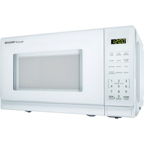  Sharp Microwaves ZSMC0710BW Sharp 700W Countertop Microwave Oven, 0.7 Cubic Foot, White