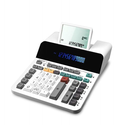  Sharp EL-1901 Paperless Printing Calculator with Check and Correct, 12-Digit LCD