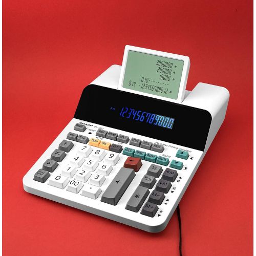  Sharp EL-1901 Paperless Printing Calculator with Check and Correct, 12-Digit LCD