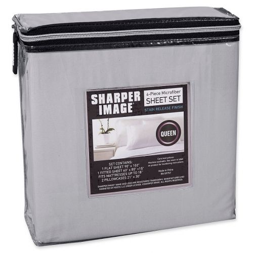  Sharper Image Solid Microfiber Sheet Set