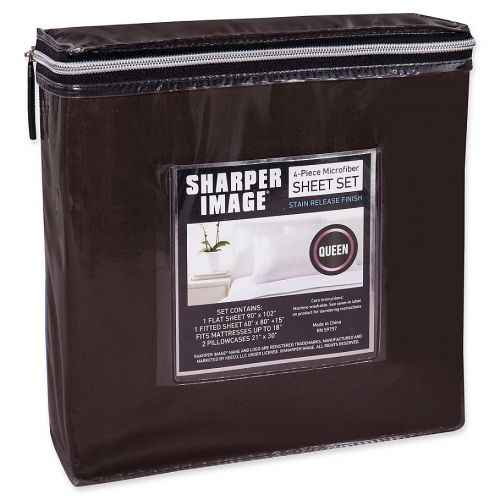  Sharper Image Solid Microfiber Sheet Set