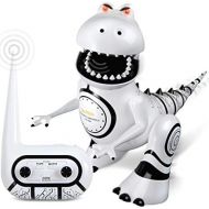 [아마존 핫딜] [아마존핫딜]Sharper Image SHARPER IMAGE Interactive RC Robotosaur Dinosaur, Built-in Mood Sensors and Color-Changing LED Eyes, Motion Detection, Growls, Snores, Battery Operated- White/Black