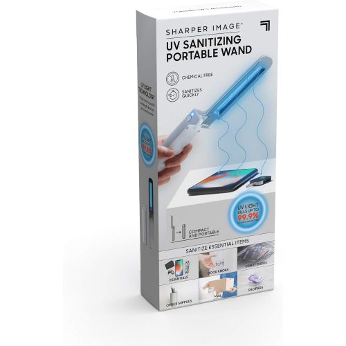  SHARPER IMAGE TrueUV Light Sanitizer, Portable and Foldable Ultraviolet Sanitizing Light, Clean Phones Keyboard Kids Toys, No Residue or Surface Damage