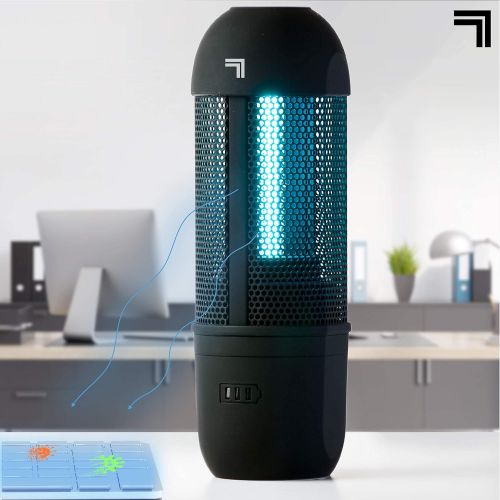  SHARPER IMAGE Travel UV Lamp, Portable and Compact Ultraviolet Sanitizing Light, Disinfect and Clean Phones Keyboard Kids Toys, No Residue or Surface Damage