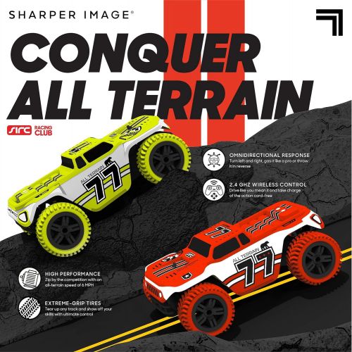  SHARPER IMAGE Toy RC Monster Baja Truck 6MPH All-Terrain Children’s Remote Control 2.4 GHZ Omnidirectional Car for Boys/Girls, RC Race Truck, for Two-Vehicle Fun, 65 Foot Max Range