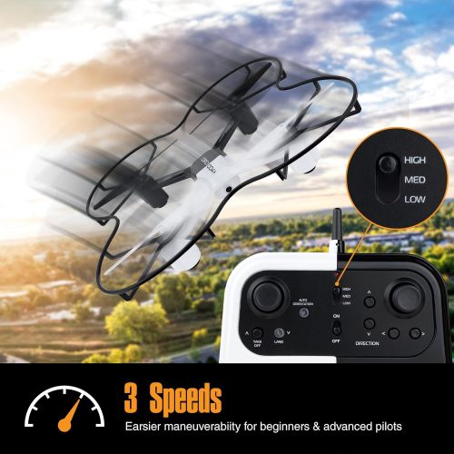  Sharper Image SHARPER IMAGE DRO-004 Lunar Drone with Smartphone Viewing, Virtual Reality Platinum Series, 2.4GHz HD Streaming Video, 720p RC Quadcopter, Autopilot System  WhiteBlack