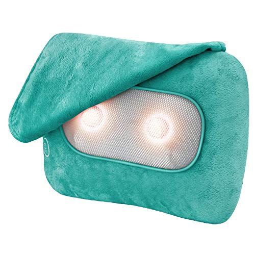  Sharper Image SMG1205AQ Heated Shiatsu Massage Pillow (Aqua)