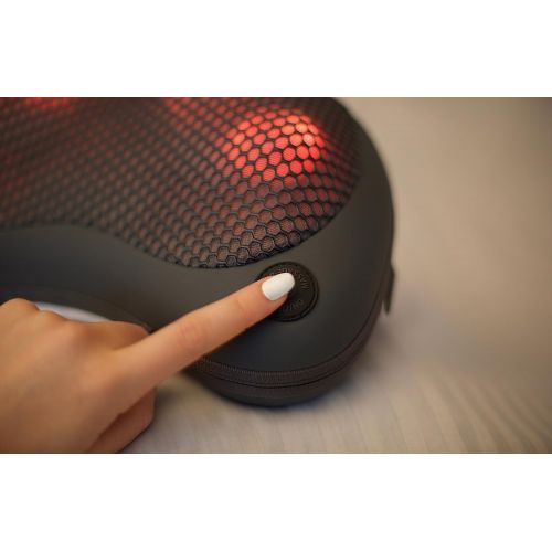  Sharper Image SMG1202 Wireless & Portable Shiatsu Massager with Heat, Deep Muscle...