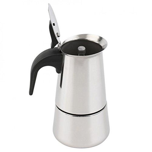  Sharplace Edelstahl Moka Espressokocher Espressomaschine/Kaffeemaschine, 2 Tassen - 9 Tassen - Silber, 100ml (2 Cup)