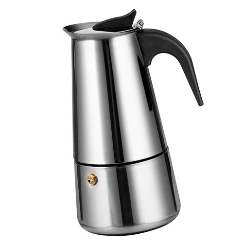  Sharplace Edelstahl Moka Espressokocher Espressomaschine/Kaffeemaschine, 2 Tassen - 9 Tassen - Silber, 100ml (2 Cup)