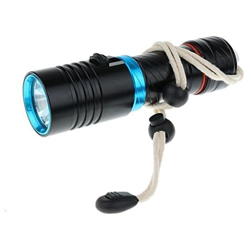  Sharplace Unterwasser 100 Meter Wasserdicht Tauchen LED Taschenlampe 1000LM Lampe Super Hell Blitzlicht Lampe Geeignet Zum Tauchen, Camping, Wandern, Trekking, Jagen, Angeln usw.