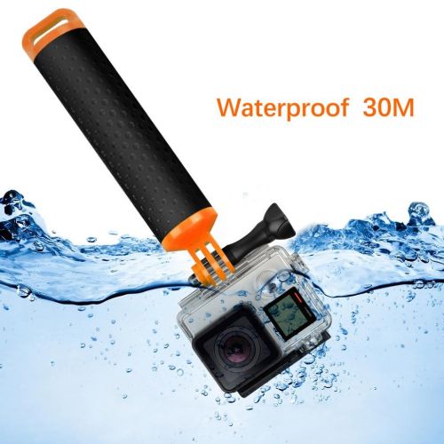  Sharplace 1 x Schwimmende Handgriff Stativ Griff mit Handgelenk-Armband Fuer GoPro und Sjcam Action Kameras - Orange