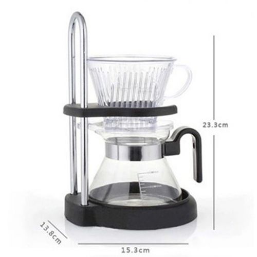  Sharplace Set von Filterkaffeemaschinen Inklusiv Keramik Seihkanne Halterung Tassee mit Cloth Filter