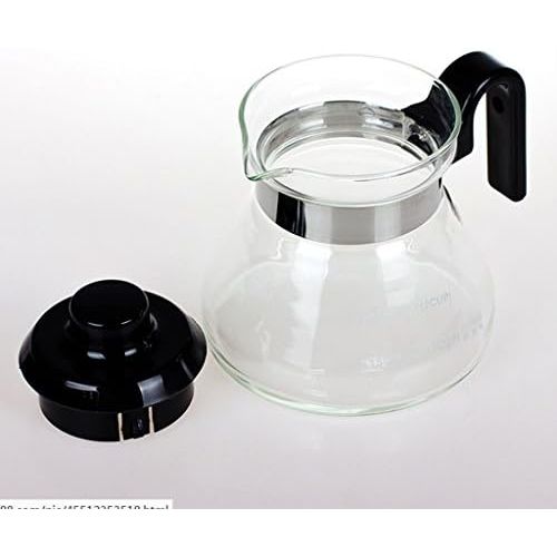  Sharplace Glas Kaffeekanne Teekanne Edelstahl Kaffeekanne Ersatzbehalter fuer Kaffeebereiter