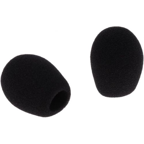  [아마존베스트]Sharprepublic 5 Piece Conference Microphone Sponge Windscreen Windscreen Muffs Mic Accessories Black