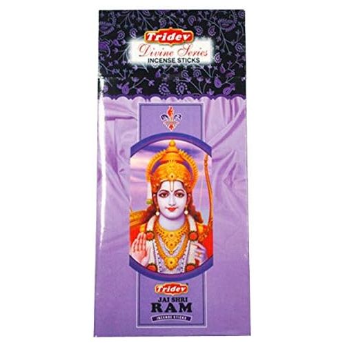  인센스스틱 Sharvgun Tridev Divine Series Aggarbatti Incense Sticks Jai Shri Ram with His Aarti - Pack of 6 X 20 gm