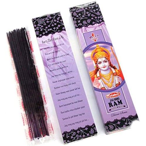  인센스스틱 Sharvgun Tridev Divine Series Aggarbatti Incense Sticks Jai Shri Ram with His Aarti - Pack of 6 X 20 gm