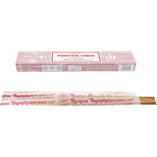  인센스스틱 Sharvgun Satya Positive Vibes Fragrance Incense Stick Pack of 12 Aggarbatti Home Scent Fragrance Aromatherapy 15G X 12 Pack (180G)