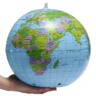 [아마존베스트]SHATCHI Inflatable World Globe Earth Map Geography Teacher Aid Ball Toy Gift 40 cm