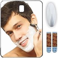 Shave Pal Fog Free Shower Mirror ~ Large Size Premium Fogless for No Fog Shaving ~ Anti Fog Mirror Includes 3M Command Hook for Bath ~ Wont Fall ~ Surface Safe Hanging ~ Movable