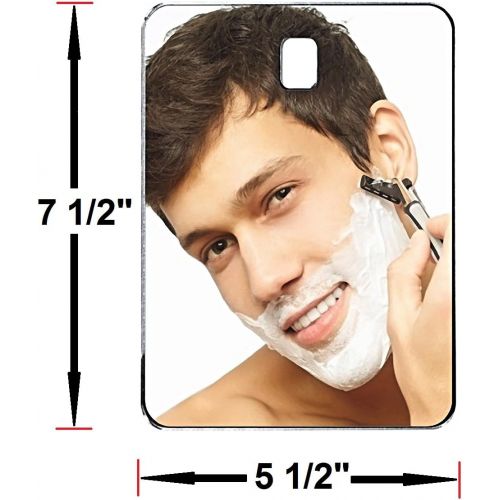  Shave Pal Fog Free Shower Mirror ~ Large Size Premium Fogless for No Fog Shaving ~ Anti Fog Mirror Includes 3M Command Hook for Bath ~ Wont Fall ~ Surface Safe Hanging ~ Movable