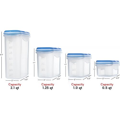  [아마존 핫딜]  [아마존핫딜]Shazo Food Storage Containers 20-Piece Set (10 Container Set) - Airtight Dry Food with Innovative Dual Utility Interchangeable Lid, FREE 14 pc Measuring Cups/Spoons, One Lid Fits A