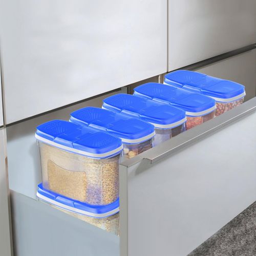  [아마존 핫딜]  [아마존핫딜]Shazo Food Storage Containers 20-Piece Set (10 Container Set) - Airtight Dry Food with Innovative Dual Utility Interchangeable Lid, FREE 14 pc Measuring Cups/Spoons, One Lid Fits A