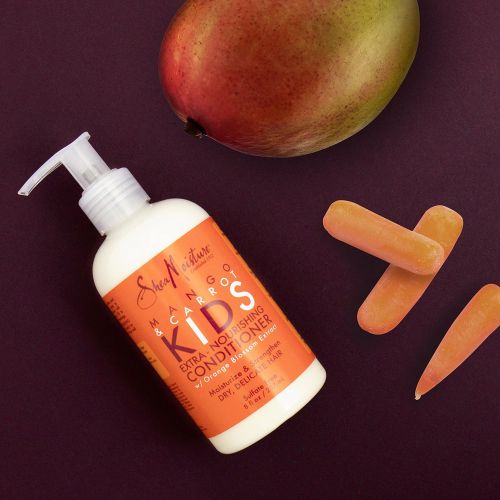  Shea Moisture SheaMoisture Mango & Carrot KIDS, Extra-Nourishing, Shampoo and Conditioner, Orange Blossom Extract, Dry, Delicate Hair, 8 fl oz Each