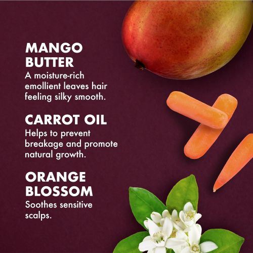  Shea Moisture SheaMoisture Mango & Carrot KIDS, Extra-Nourishing, Shampoo and Conditioner, Orange Blossom Extract, Dry, Delicate Hair, 8 fl oz Each