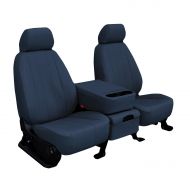 Shear Comfort Front Seats: ShearComfort Custom Imitation Leather Seat Covers for Ford Ranger (1998-2003) in Blue for 60/40 Split Back and Bottom w/Molded Headrests
