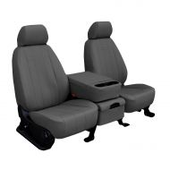Shear Comfort Front Seats: ShearComfort Custom Imitation Leather Seat Covers for Ford Ranger (1998-2003) in Charcoal for 60/40 Split Back and Bottom w/Molded Headrests