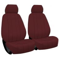 Shear Comfort Front Seats: ShearComfort Custom Waterproof Cordura Seat Covers for Toyota Tundra (2014-2019) in Burgundy for Buckets w/Adjustable Headrests