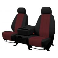 Shear Comfort Front Seats: ShearComfort Custom Waterproof Cordura Seat Covers for Dodge Ram Pickup 2500-5500 HD (2013-2018) in Black w/Burgundy for 40/20/40 w/Center Under Seat Cushion Storage a