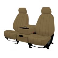 Shear Comfort Rear SEAT: ShearComfort Custom Waterproof Cordura Seat Covers for Chevy Silverado (2015-2018) in Tan for 60/40 Split Back and Bottom w/Pullout Arm and Adjustable Headrests (Crew Ca