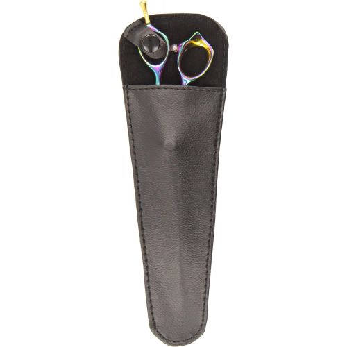  ShearsDirect Japanese 440C Stainless Steel Curved Rainbow Titanium Shear, 8-Inch