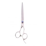 ShearsDirect Professional Cutting Shear Off Set Handle Design with Anatomic Thumb and Gem Stone Tension, 7.0-Inch