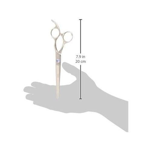  ShearsDirect Professional Cutting Shear Off Set Handle Design with Anatomic Thumb and Gem Stone Tension, 7.0-Inch