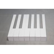 SheetMusicNorthwest German Piano Keytops - Piano Key Replacement - Complete Set with Fronts