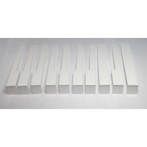  SheetMusicNorthwest German Piano Keytops - Piano Key Replacement - Complete Set with Fronts