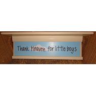 Shelf Thank Heaven for Little boys 24 inch nursery shelf with changable insert, includes FREE SHIPPING