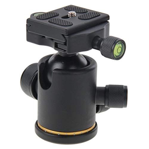  ShenBiadolr Camera Mount Ball Head Metal Horizontal 360 Degree Rotation Tripod Ball Head with Quick Release Plate