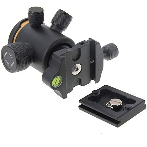  ShenBiadolr Camera Mount Ball Head Metal Horizontal 360 Degree Rotation Tripod Ball Head with Quick Release Plate