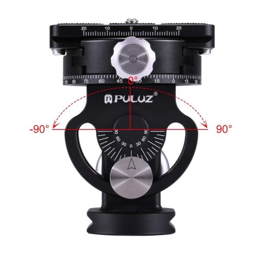  ShenBiadolr Ball Head 2-Way Pan Tilt Tripod Head Panoramic Photography Head with Quick Release Plate and 3 Bubble Level