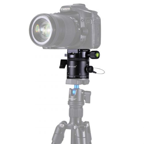  ShenBiadolr Ball Head Aluminum Alloy Panoramic Indexing Rotator Ball Head with Quick Release Plate for Camera Tripod Head