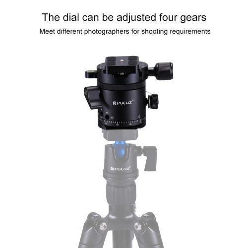  ShenBiadolr Ball Head Aluminum Alloy Panoramic Indexing Rotator Ball Head with Quick Release Plate for Camera Tripod Head