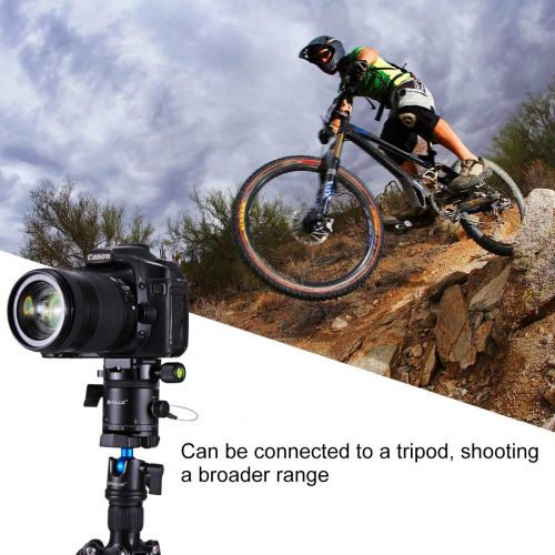  ShenBiadolr Ball Head Aluminum Alloy Panoramic Indexing Rotator Ball Head with Quick Release Plate for Camera Tripod Head